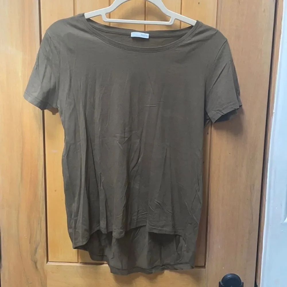 Army green short sleeve shirt size S